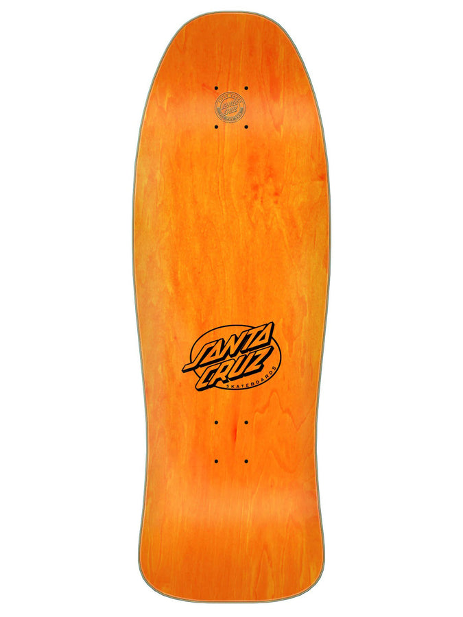 Santa Cruz Kendall Pumpkin 10.0 Old School Skateboard Deck | WHITE