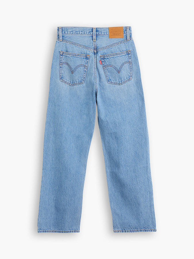 Levis Ribcage Straight Ankle Light Indigo Worn In Jeans | IN THE MIDDLE (0130)