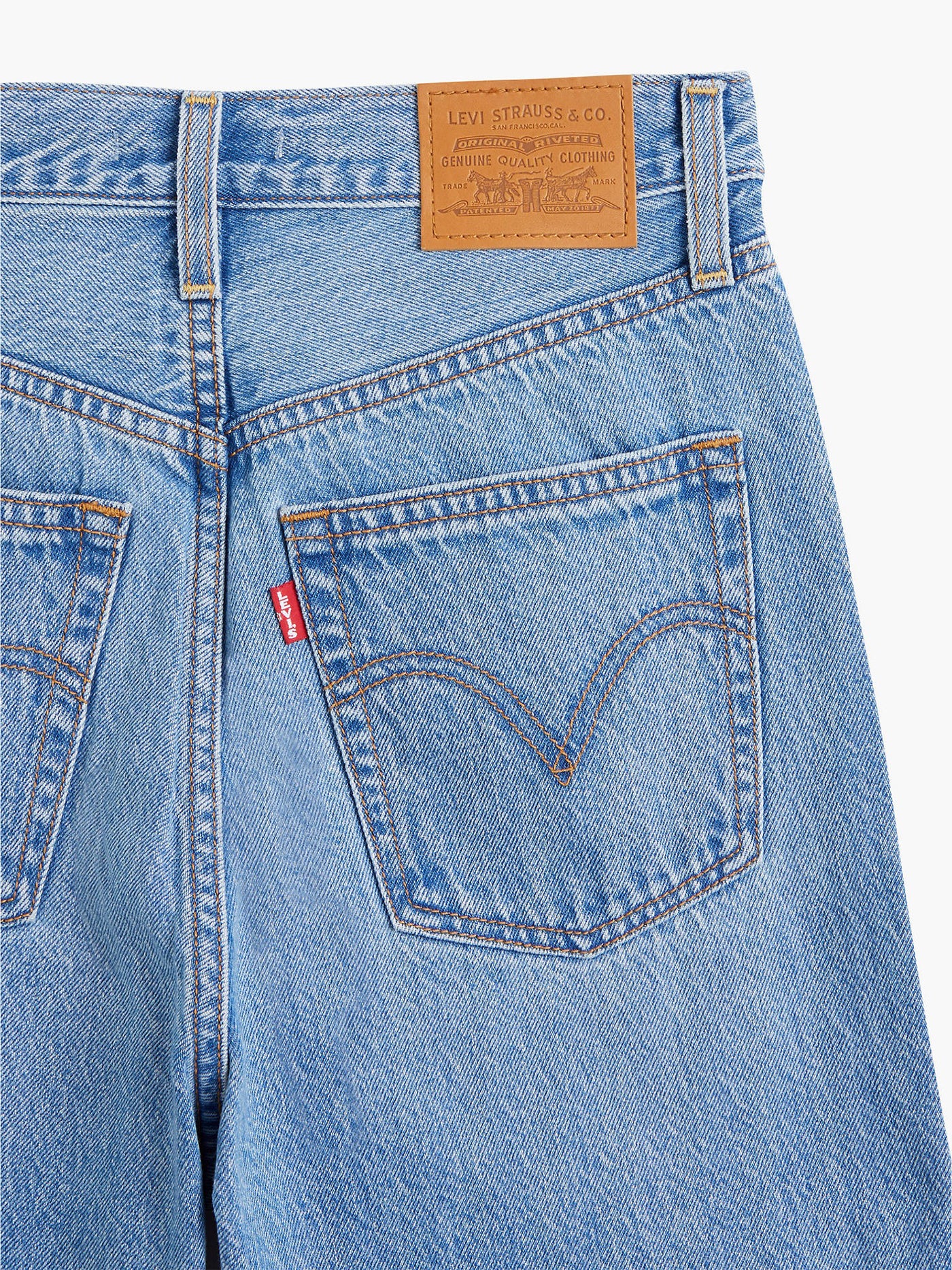 Levis Ribcage Straight Ankle Light Indigo Worn In Jeans
