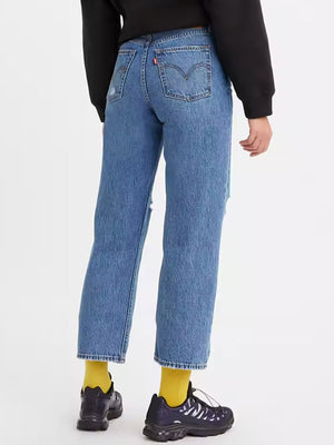 Levi's high waisted mom jean in mid wash