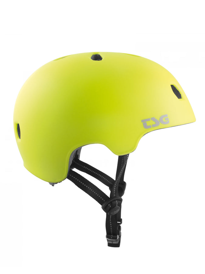 TSG Meta Solid Color Helmet | SATIN ACID YELLOW