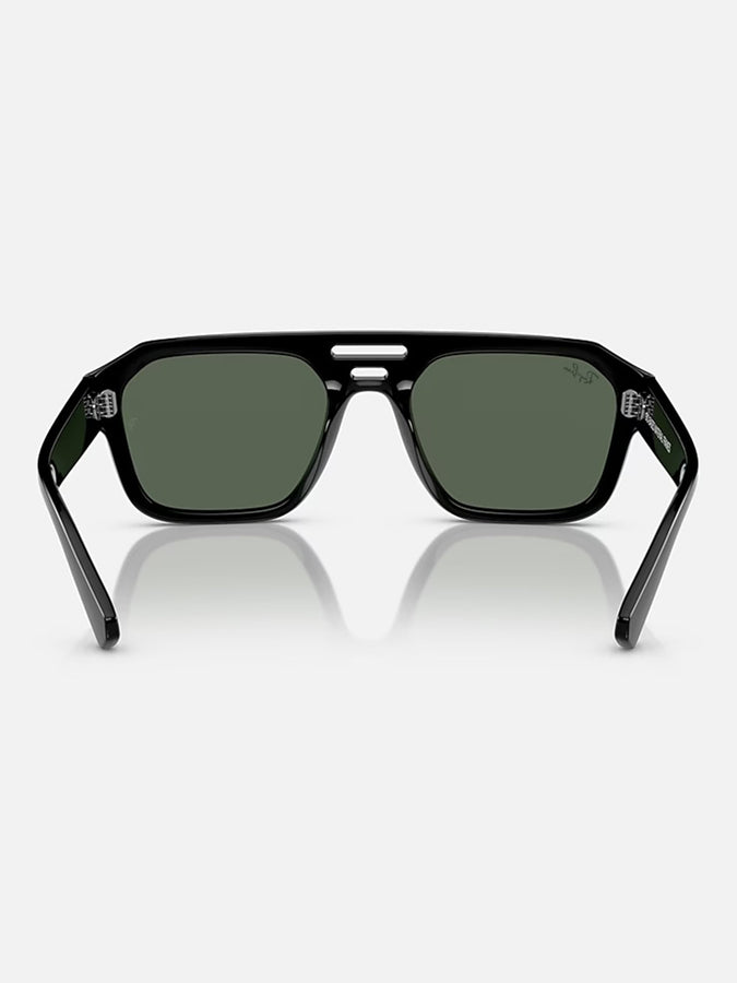 Ray-Ban Corrigan Black/Dark Green Sunglasses | BLACK/DARK GREEN