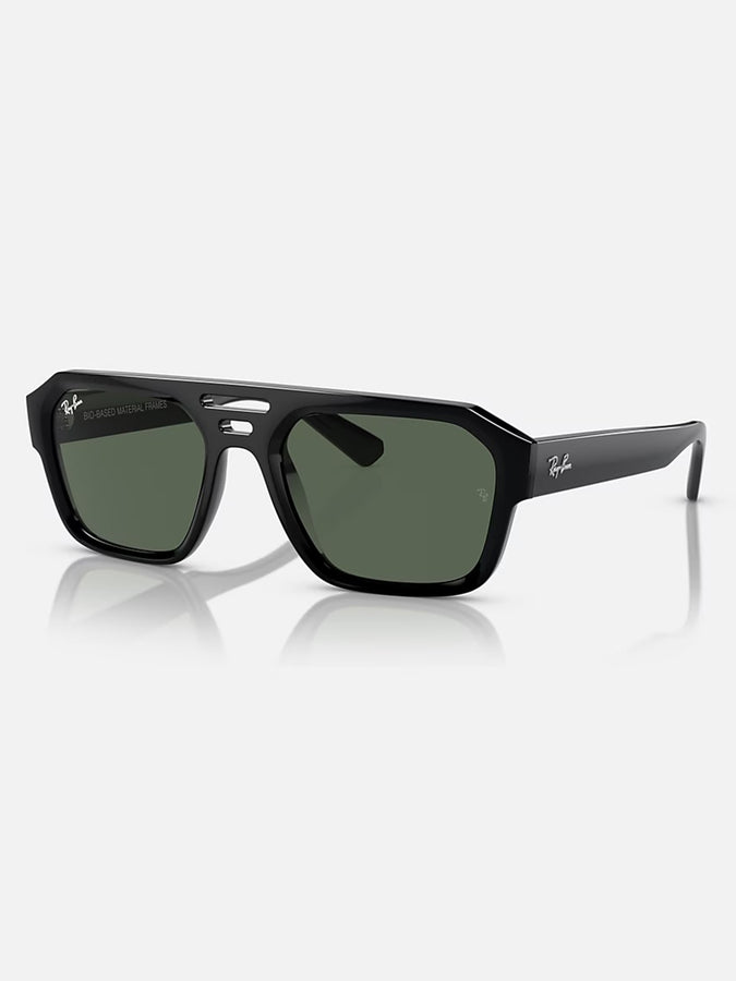 Ray-Ban Corrigan Black/Dark Green Sunglasses | BLACK/DARK GREEN