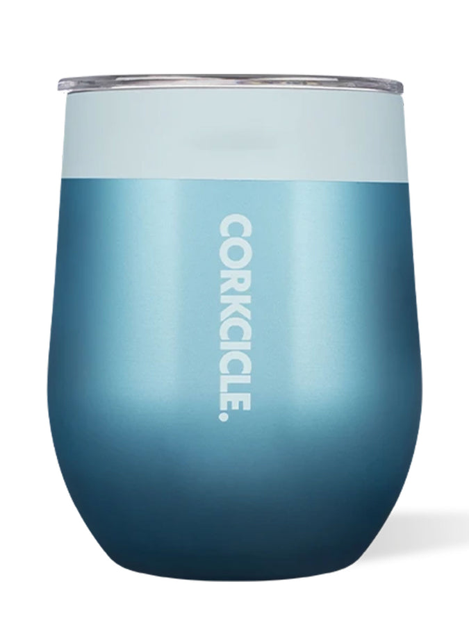 Corkcicle Color Block 12oz Stemless Cup | GLACIER BLUE