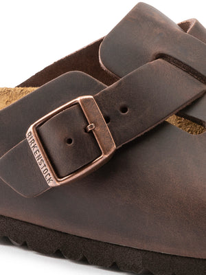 Birkenstock Boston Oiled Leather Habana Sandals