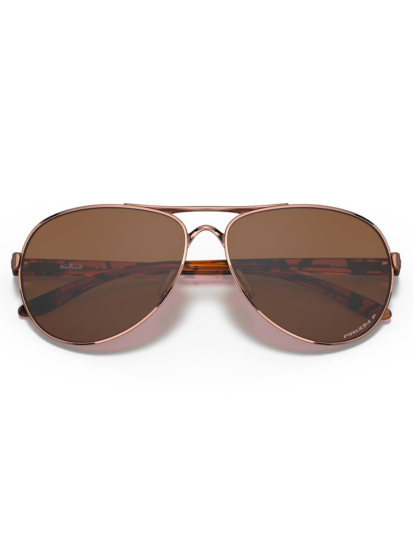 Oakley Feedback Rose Gold/Prizm Tungsten Irid Polarized Sunglasses