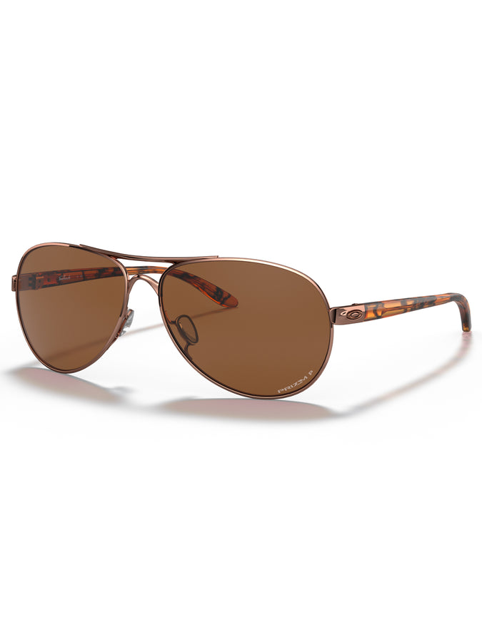 Oakley Feedback Rose Gold/Prizm Tungsten Irid Polarized Sunglasses | ROSE GLD/PRI TUNG IRI POL