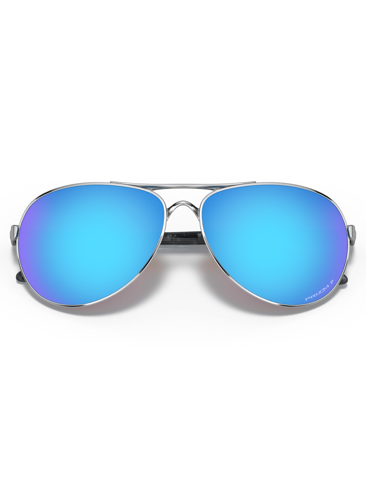 Oakley Feedback Polished Chrome/Prizm Sapphire Sunglasses