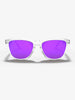 Oakley Frogskins XS Clear Prizm Violet Polished Sunglasses