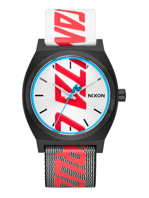 Nixon Time Teller x Santa Cruz Black/Silver Watch