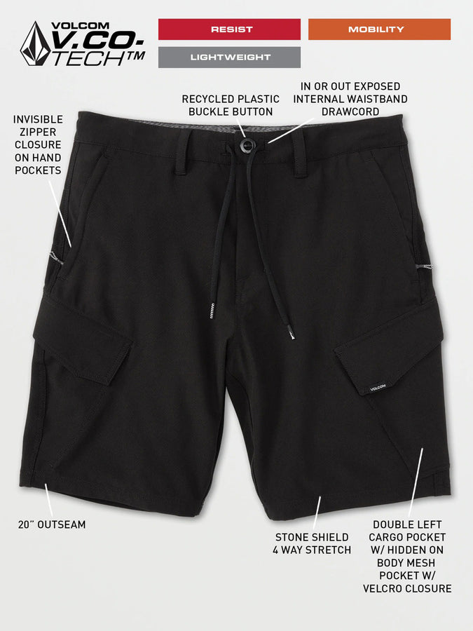 Volcom Country Days Hydrid Shorts | BLACK (BLK)