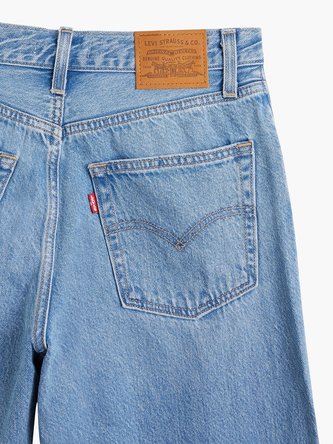 Levis Spring 2023 Baggy Dad Medium Indigo Destructed Jeans | MED IND DESTRUCTED (0015)
