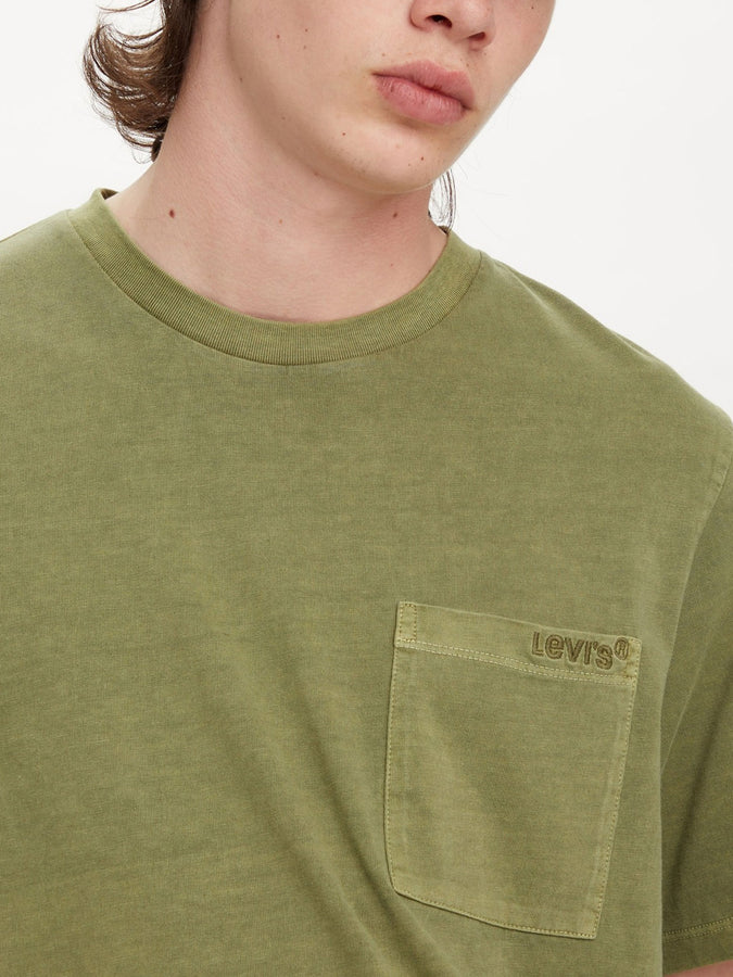 Levis Spring 2023 Easy Pocket Loden Green T-Shirt | LODEN GREEN (0006)
