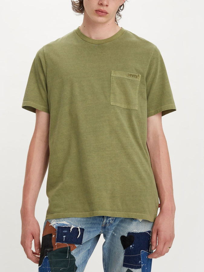 Levis Spring 2023 Easy Pocket Loden Green T-Shirt | LODEN GREEN (0006)