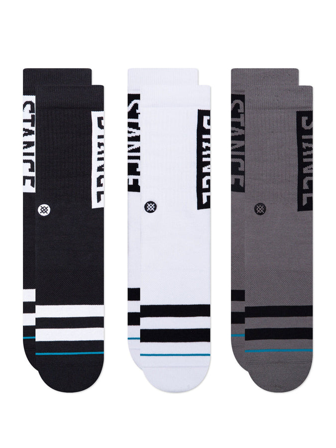 Stance The OG 3 Pack Socks HOLIDAY 2020 | BLACK/WHITE (BLW)