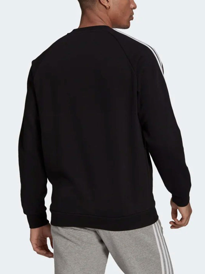 Adidas 3 Stripes Sweatshirt Crewneck | BLACK
