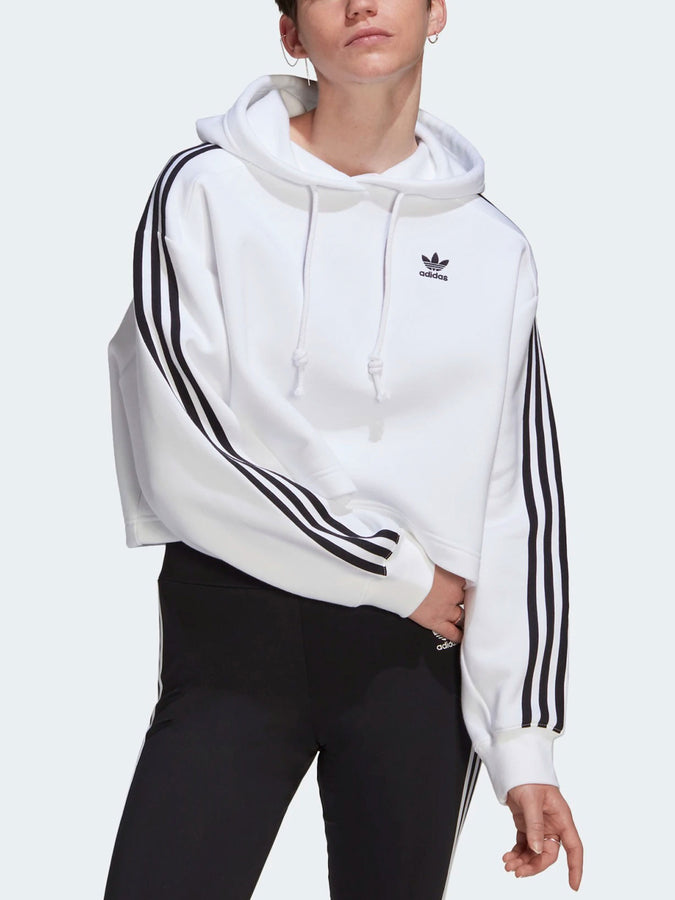 Adidas Adicolor Classics Crop Hoodie | WHITE