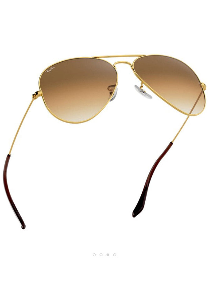 Ray-Ban Aviator Sunglasses | GOLD/LIGHT BROWN GRADIENT