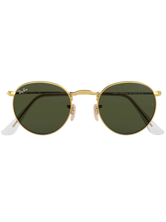 Ray-Ban Round Metal Sunglasses | POLISHED GOLD/GREEN