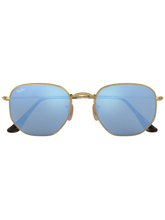 Ray-Ban Hexagonal Sunglasses | GOLD/LT BLUE GRAD FLASH