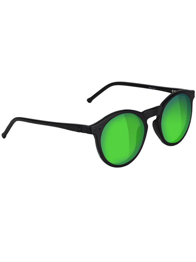 Glassy Apolo Premium Polarized Sunglasses | BLACKOUT GRN MIRROR POL