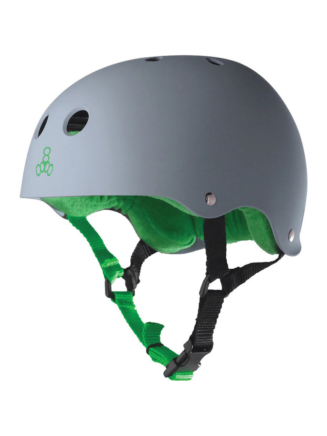 Triple 8 Sweatsaver Rubber Helmet | CARBON