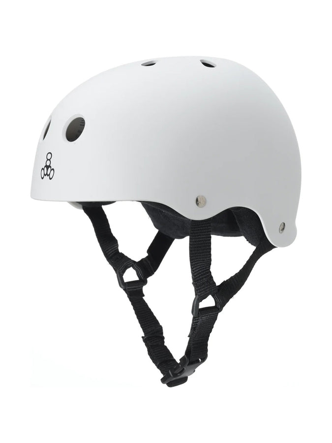 Triple 8 Sweatsaver Rubber Helmet | WHITE