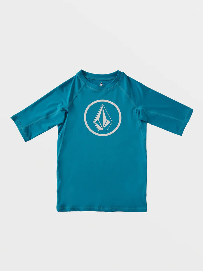 Volcom Lido Solid Short Sleeve Rashguard | BARRIER REEF (BAF)