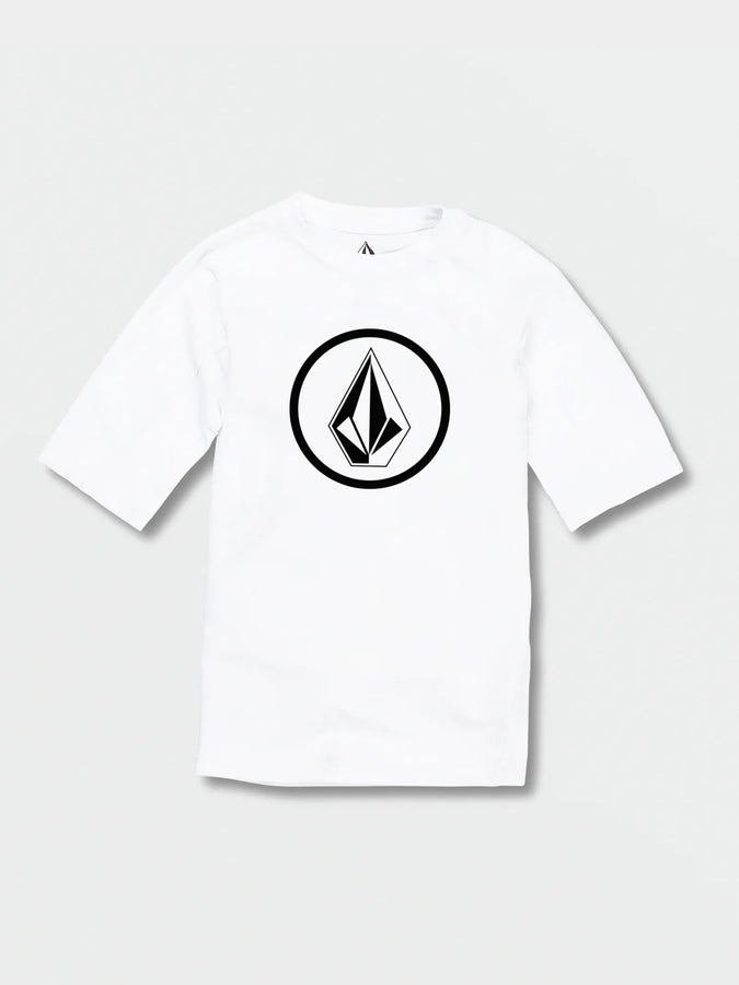 Volcom Lido Solid Short Sleeve Rashguard | WHITE (WHT)