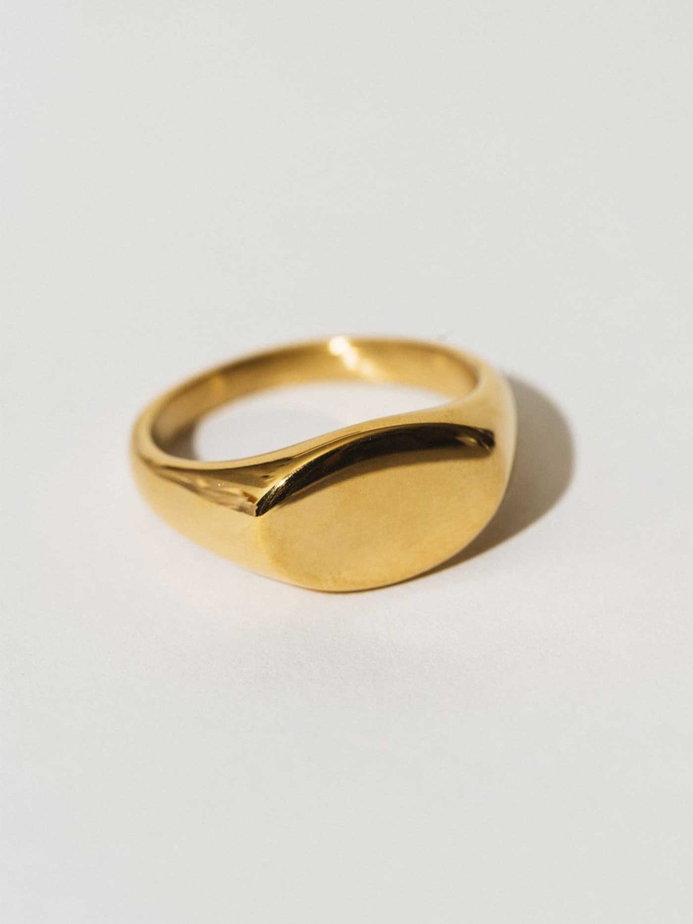 Sarahsilver Signet Gold Ring