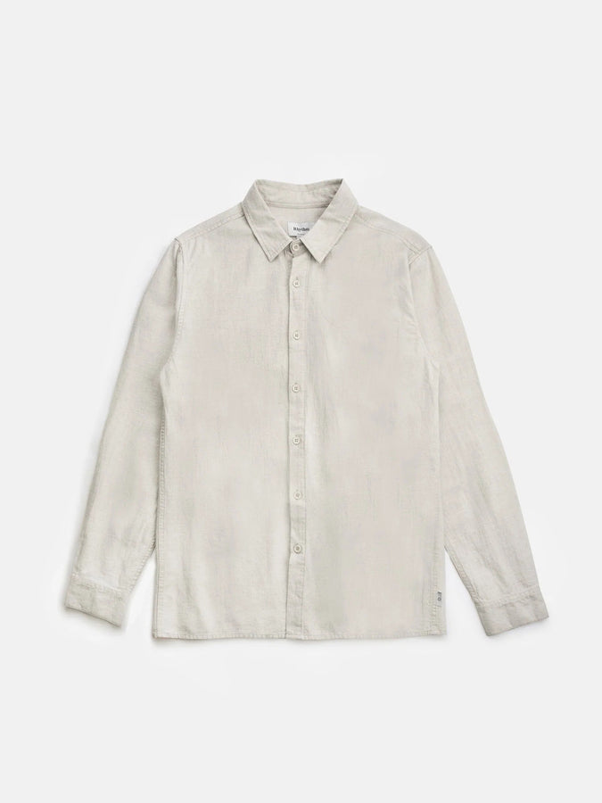 Rhythm Spring 2023 Classic Linen Long Sleeve Buttondown Shirt | SAND (SAN)