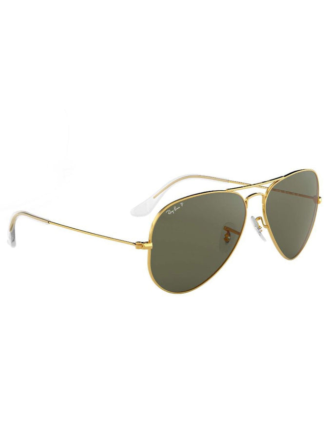 Ray-Ban Aviator Polarized Sunglasses | GOLD/GREEN CLASSIC POL