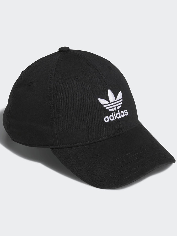 Adidas Relaxed Strapback Hat | BLACK/WHITE