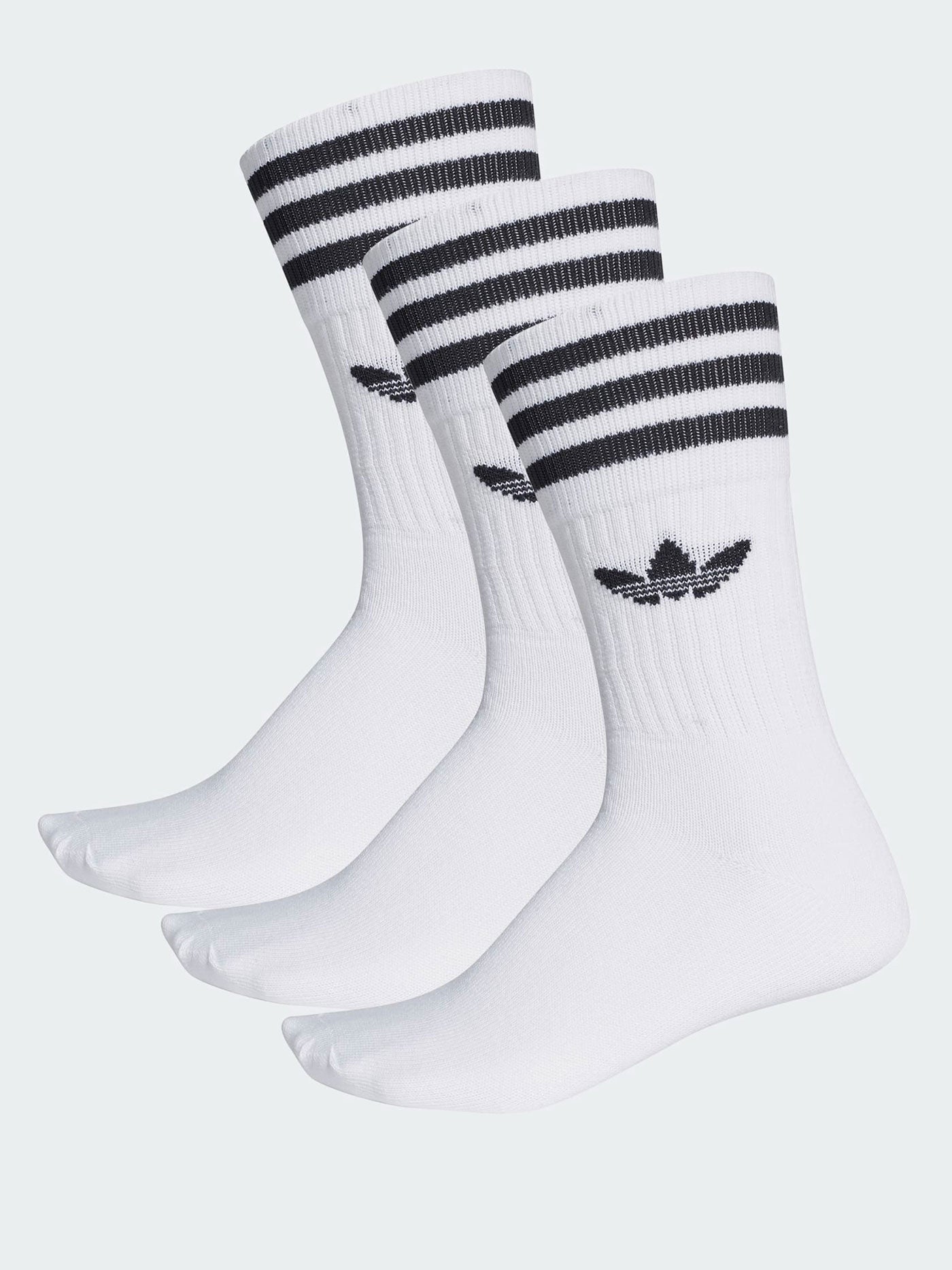 Adidas Solid Crew White/Black Socks
