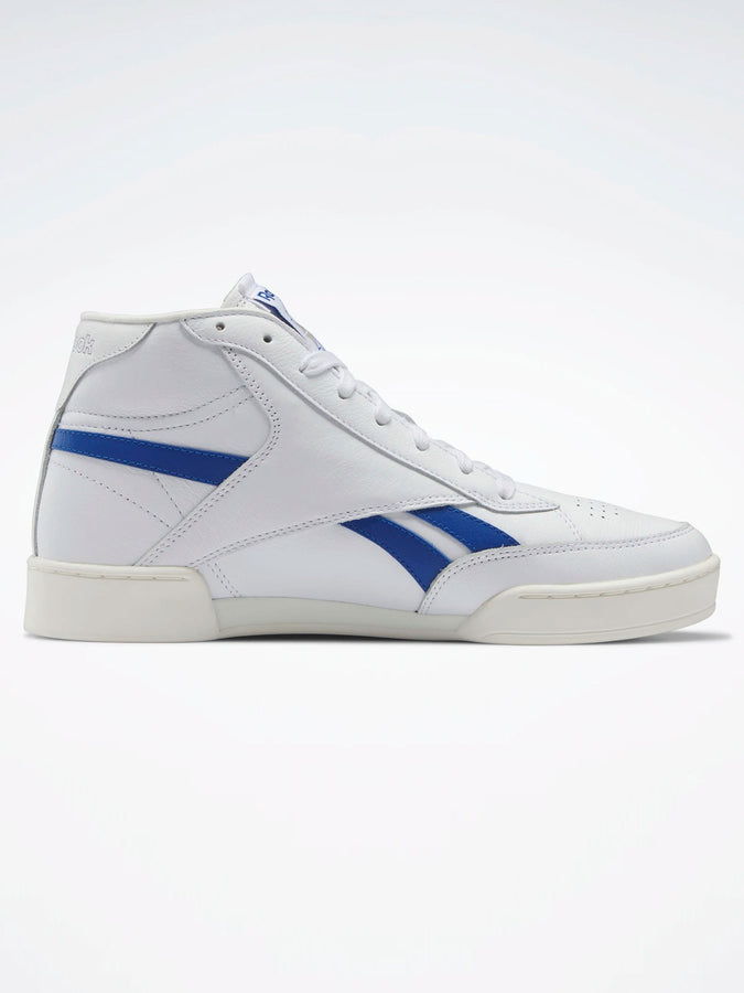 Reebok Spring 2023 Club C 85 Form Hi White/Chalk/Blue Shoes | FTW WHITE/CHALK/BLUE
