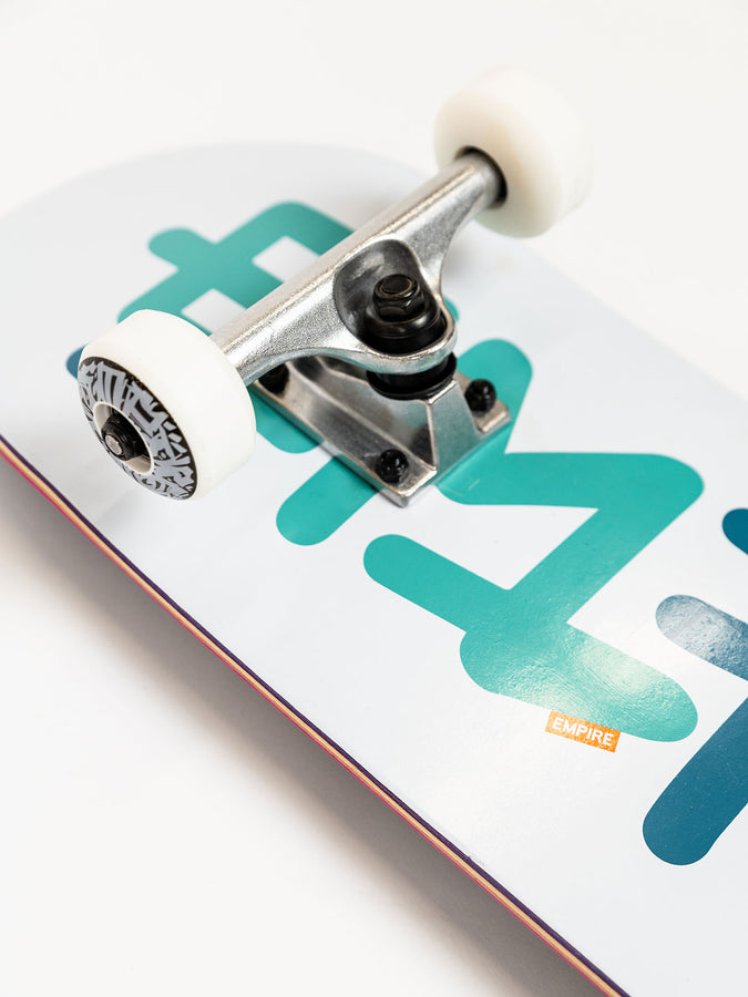 Empire Letters White 7.75 Complete Skateboard | WHITE