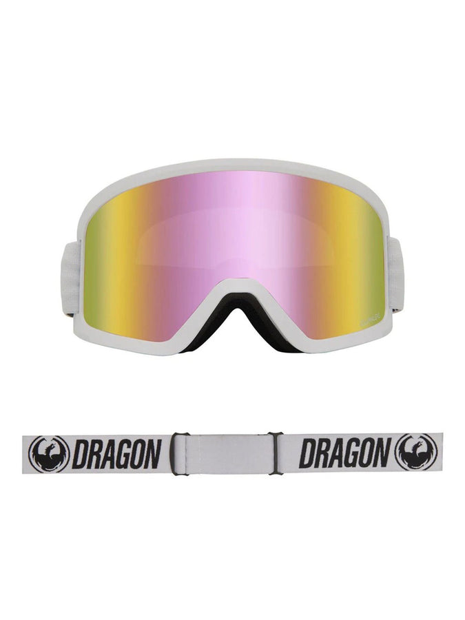 Dragon DX3 OTG Snowboard Goggle 2023 | WHITE/PINK ION