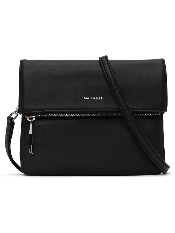 Matt & Nat Hiley Shoulder Loom Collection Handbag | BLACK SHINY NICKEL