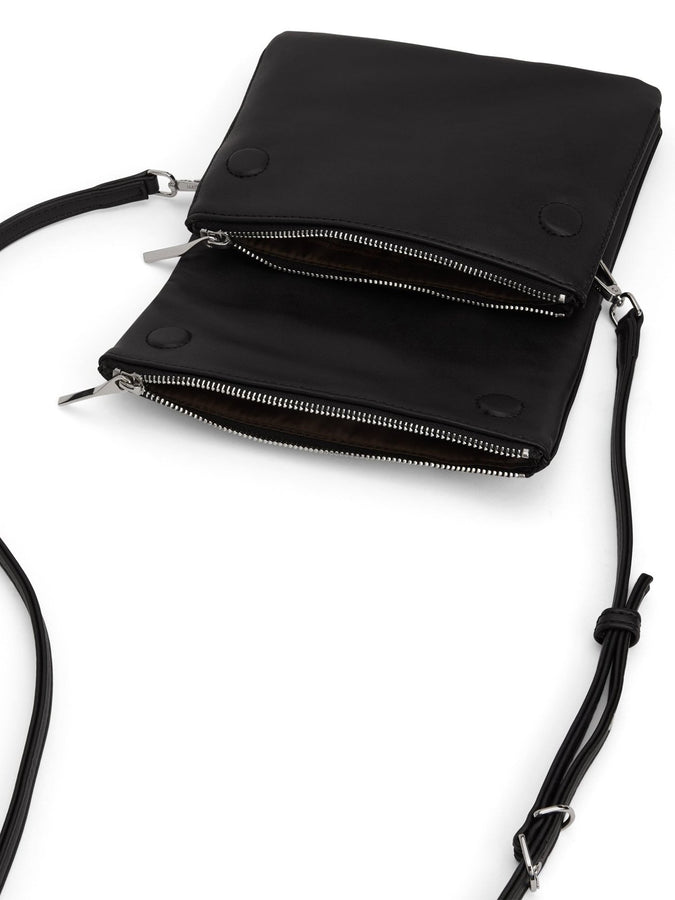 Matt & Nat Hiley Shoulder Loom Collection Handbag | BLACK SHINY NICKEL