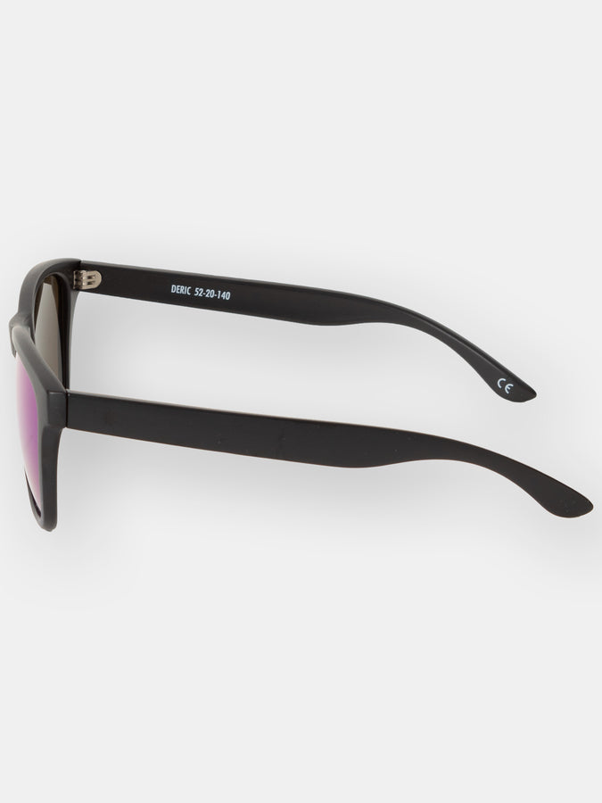 Glassy Deric Polarized Sunglasses | MATTE BLACK/GREEN MIRROR