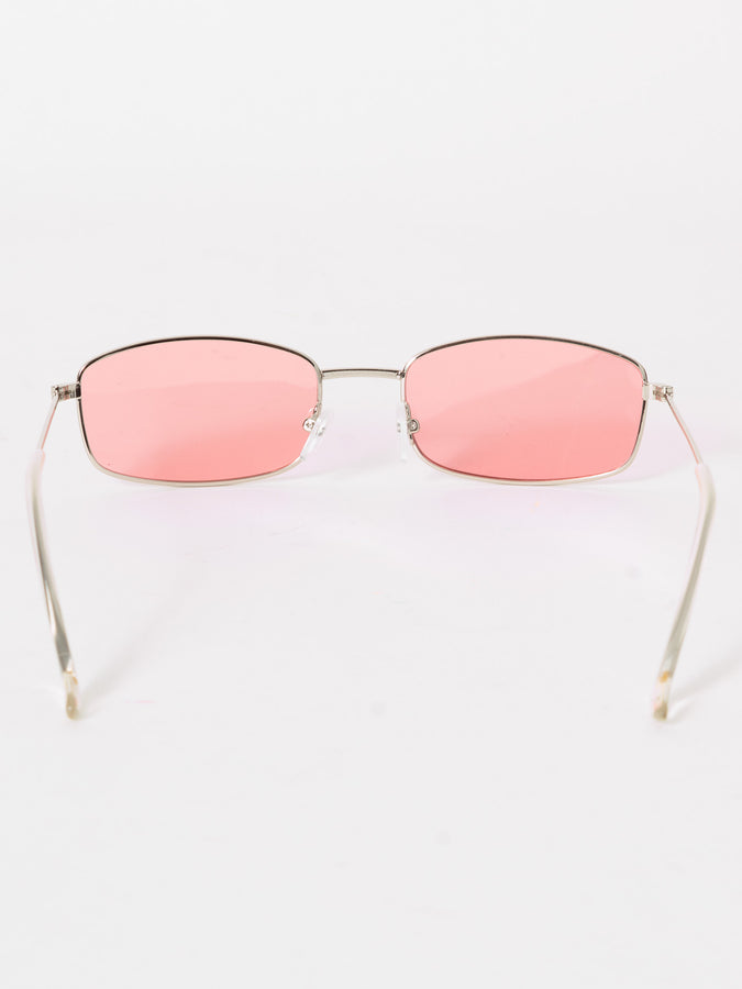 Glassy Rae Polarized Sunglasses | SILVER/PINK MIRROR