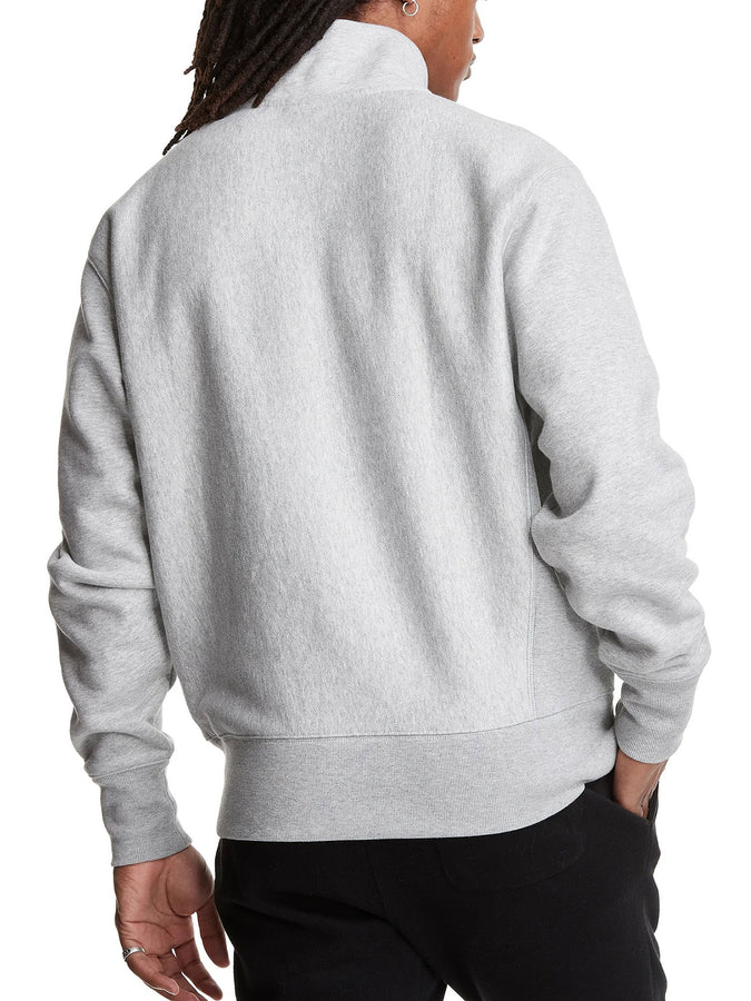 Champion Reverse Weave C Logo 1/4 Zip Sweatshirt | OXFORD GREY (806)