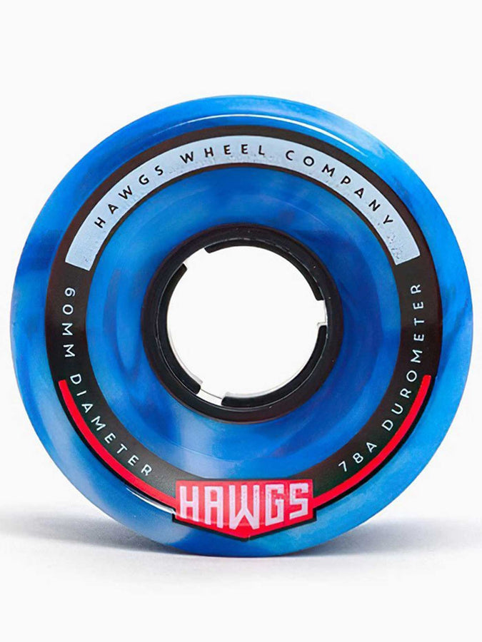 Hawgs Chubby Longboard Wheels | BLUE/WHITE