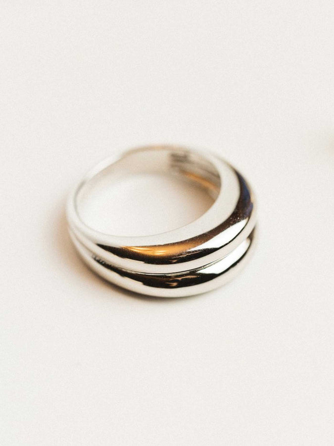 Sarahsilver Double Silver Ring | SILVER