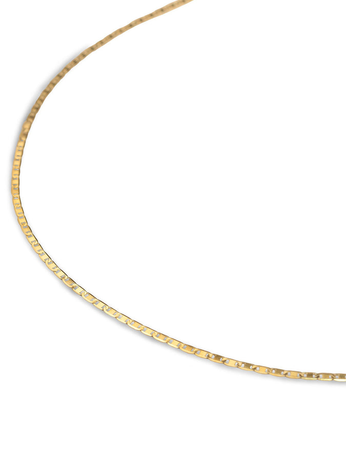Flat Rings Gold Chain
