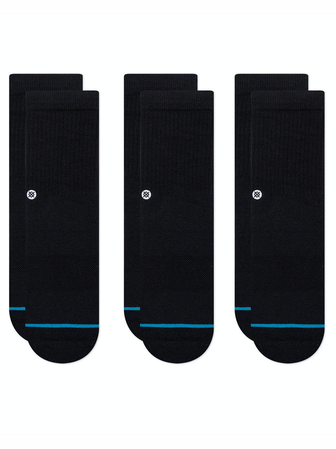 Stance Icon 3 Pack Socks | BLACK (BLK)