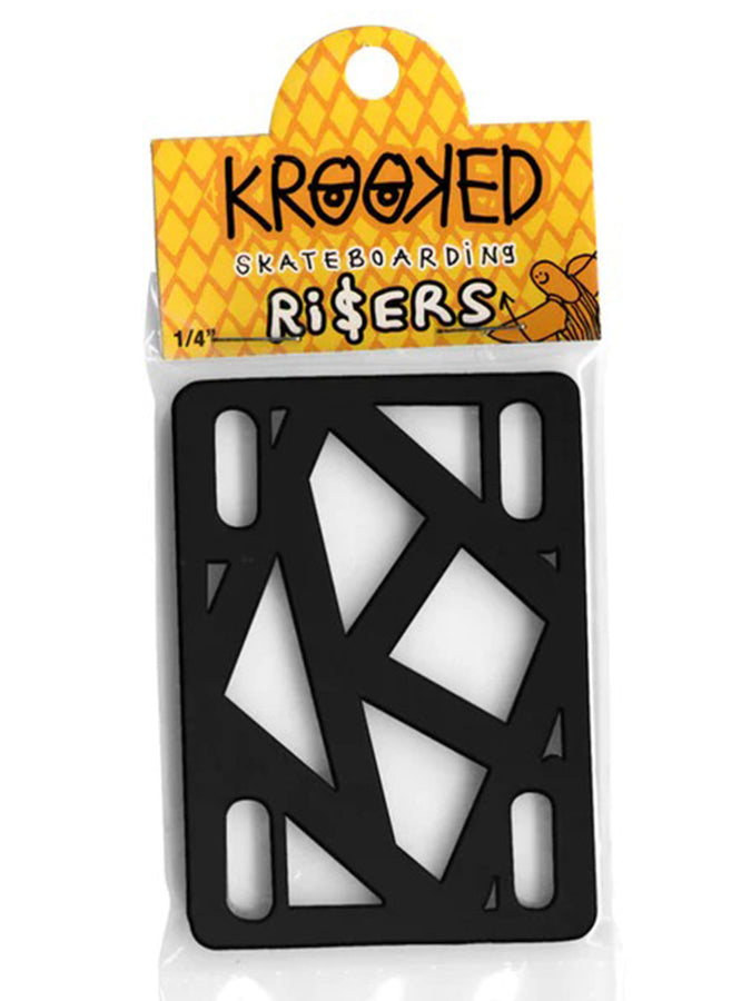 Krooked Skateboard Risers | BLACK