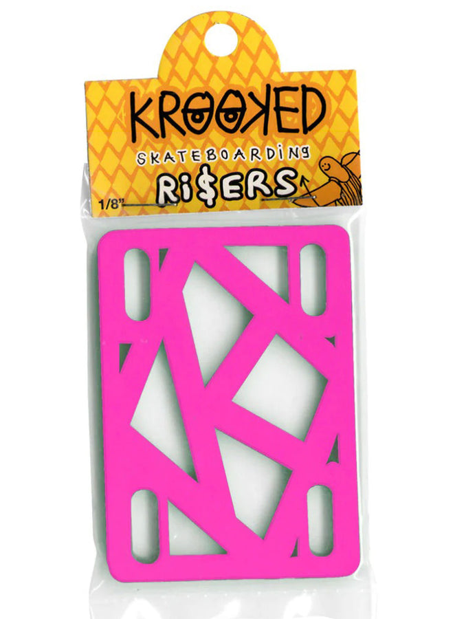 Krooked Skateboard Risers | HOT PINK
