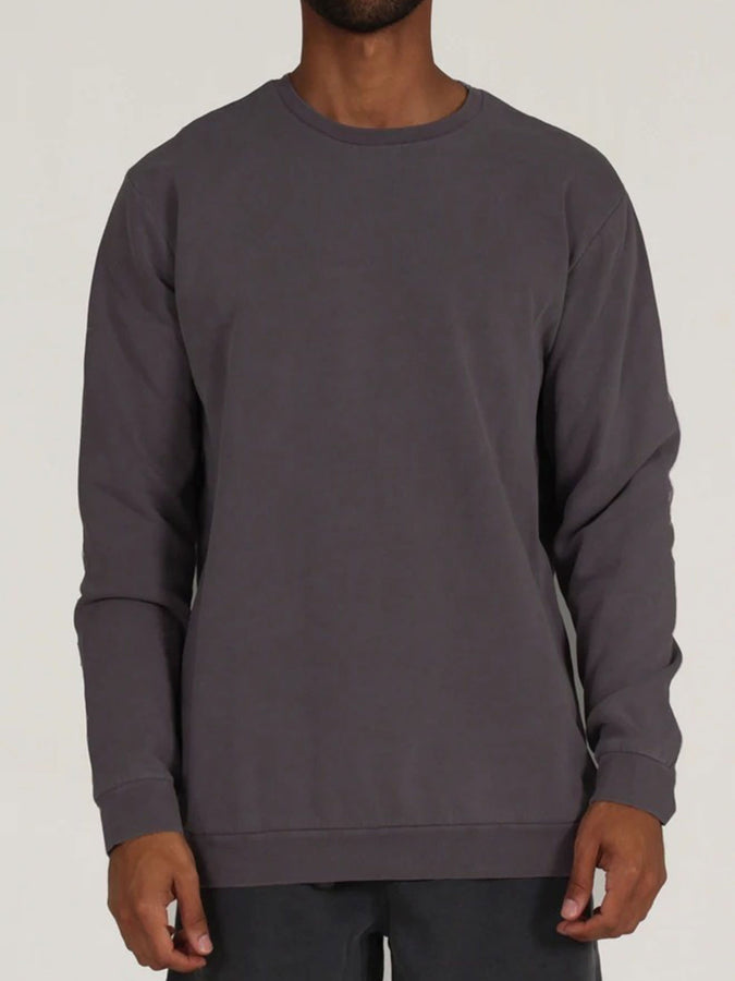 Lira Pigment Dye Crewneck Sweatshirt | BLACK
