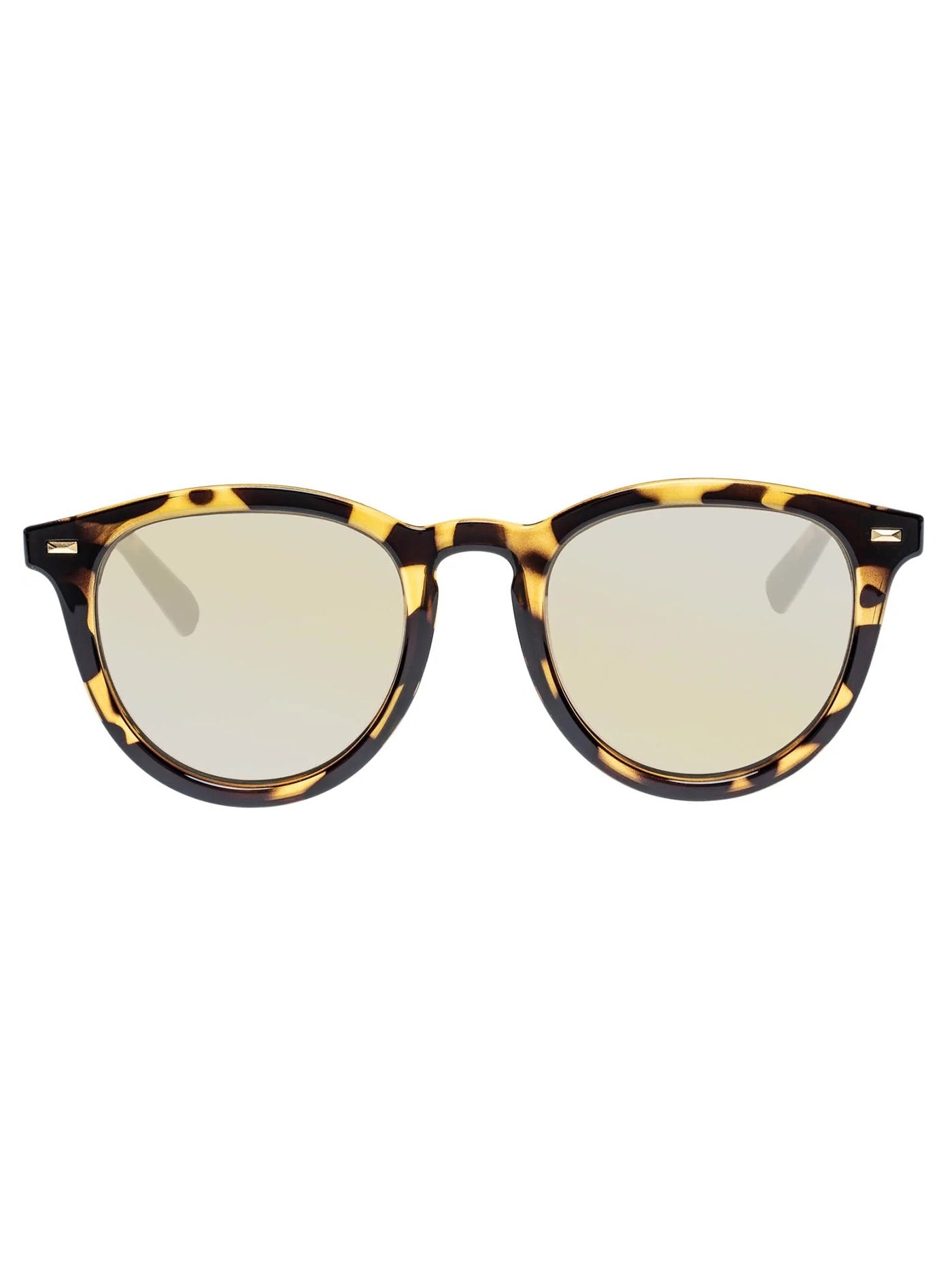 Le Specs Fire Starter Syrup Tort/Gold Mirror Sunglasses